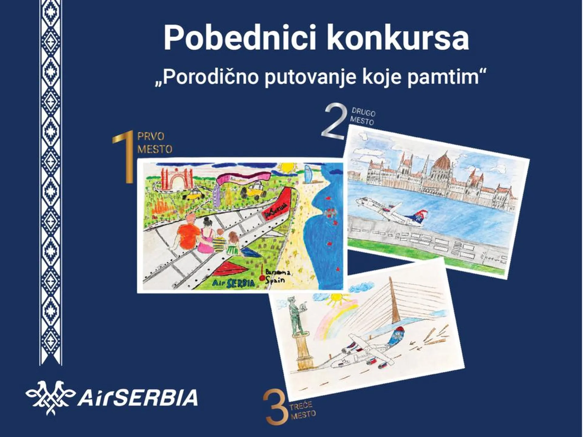 Nagrađeni najmlađi umetnici koji lete Er Srbijom