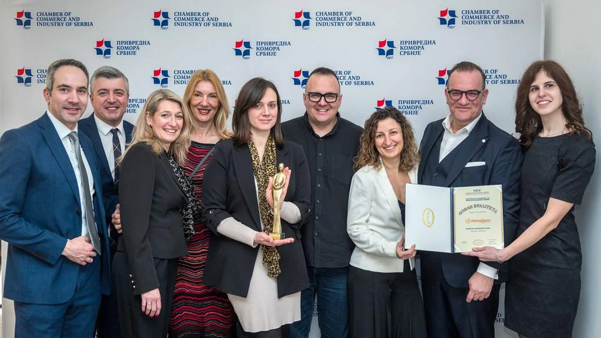 Hemofarm osvojio Oskar kvaliteta za 2024. godinu