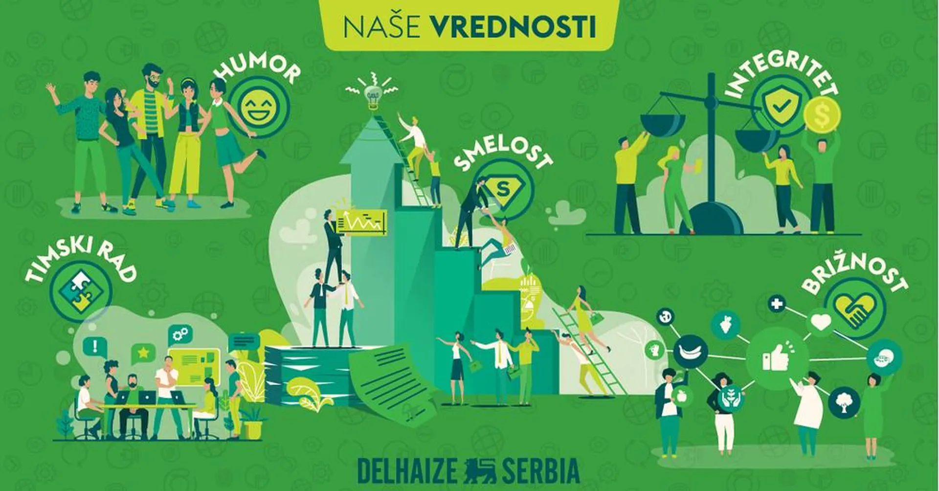 Delhaize Serbia vrednosti