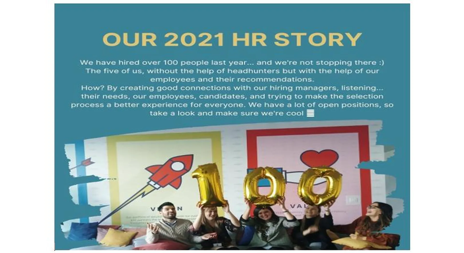 100+ New hires