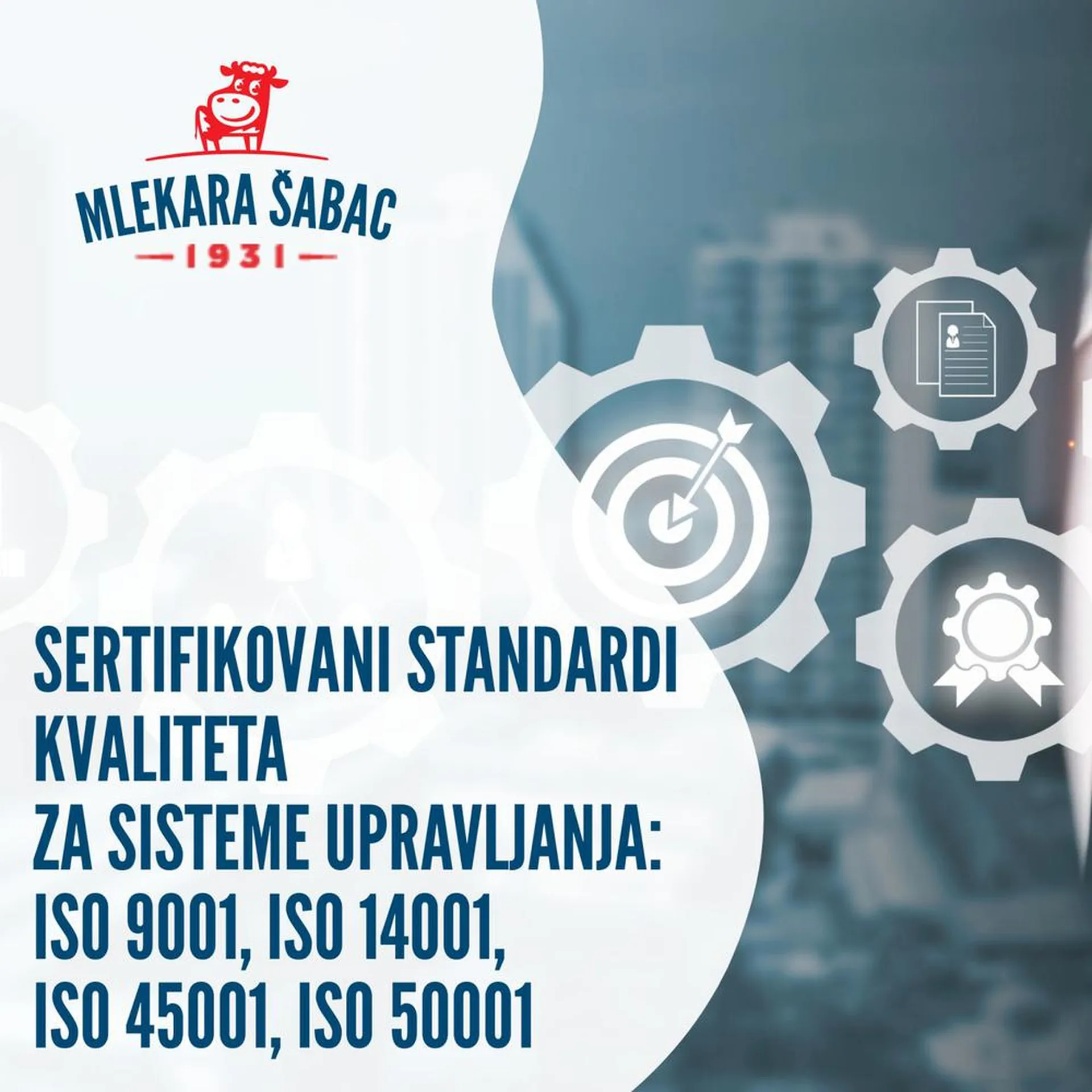 Uspešno završen nadzorni audit za sisteme upravljanja